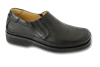 Clatstop Black Smooth Leather Mens Loafer