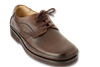 Dakota Brown Smooth Leather Mens Tie Shoes