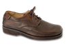 Dakota Brown Smooth Leather Mens Tie Shoes