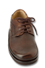 Dakota Brown Smooth Leather Mens Tie Shoes