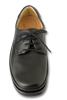 Dakota Black Smooth Leather Mens Tie Shoes