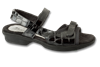 Carmel Black Glass Croc Womens Sandal