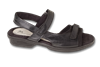 Carmel Black Leather Womens Sandal