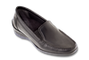 Madras Black Leather Womens Shoe