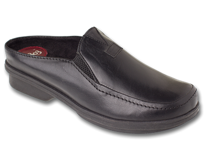 Clovis Black Leather Womens Shoe