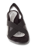 Aspen Black Leather Womens Sandal