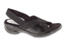 Aspen Black Leather Womens Sandal